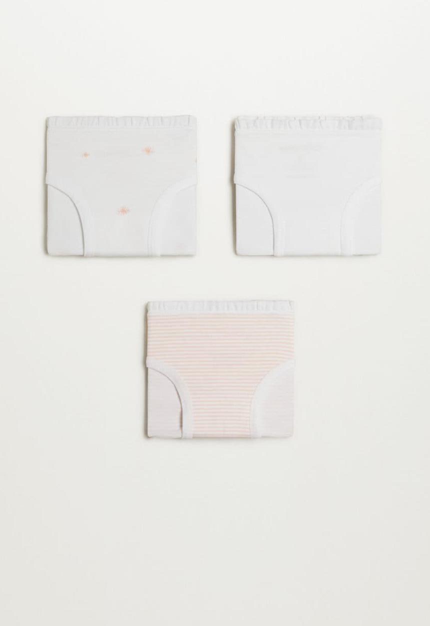 MANGO - Cucab 3 pack briefs - pink