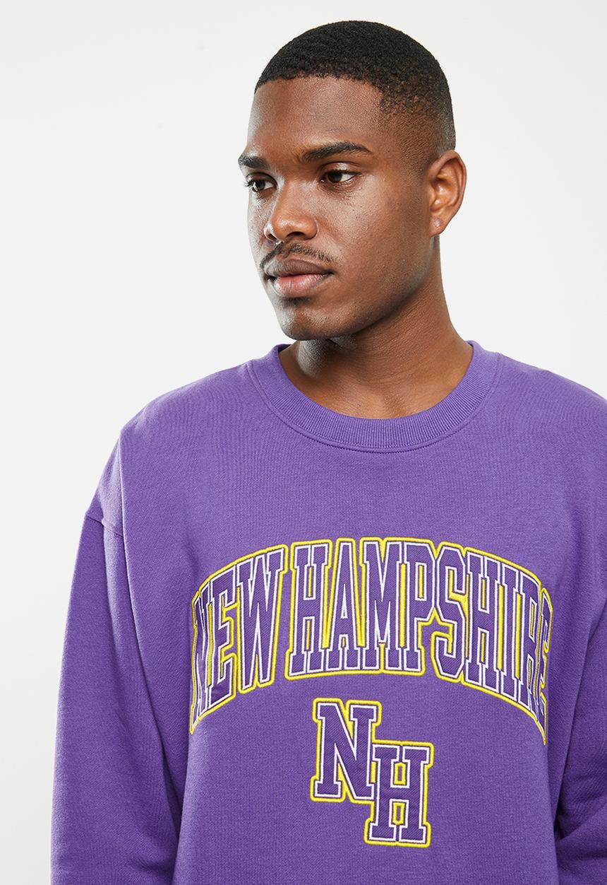 Factorie - Elite oversized crew - purple/new hampshire