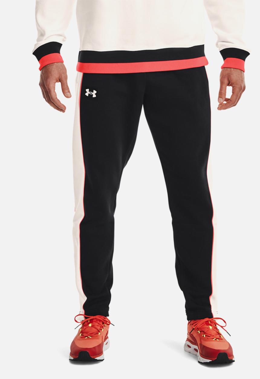 Under Armour - Ua rival flc amp snap pant - black & white