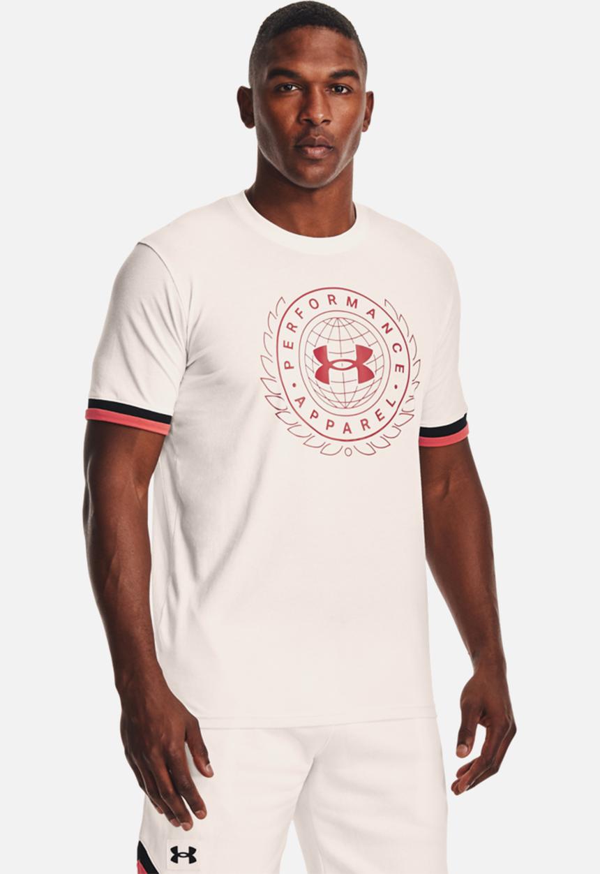 Under Armour - Ua crest short sleeve  - white 