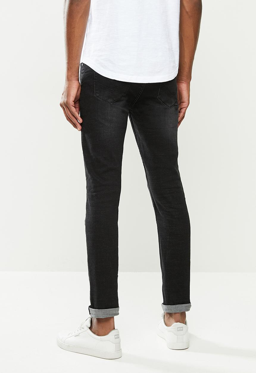 S.P.C.C - Ebony crosshatch jeans - black