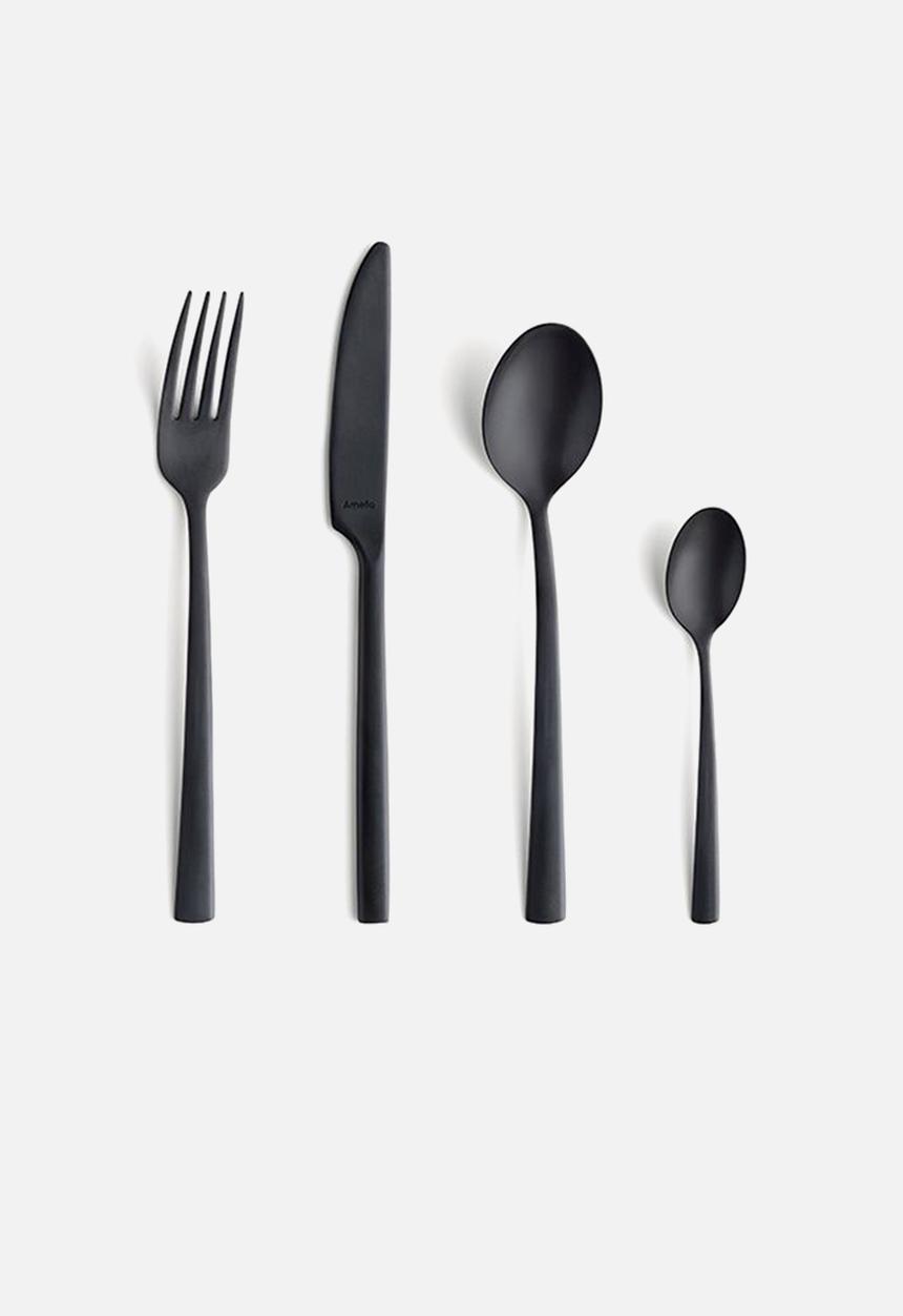 Amefa - Manille black 16 pce - stainless steel 