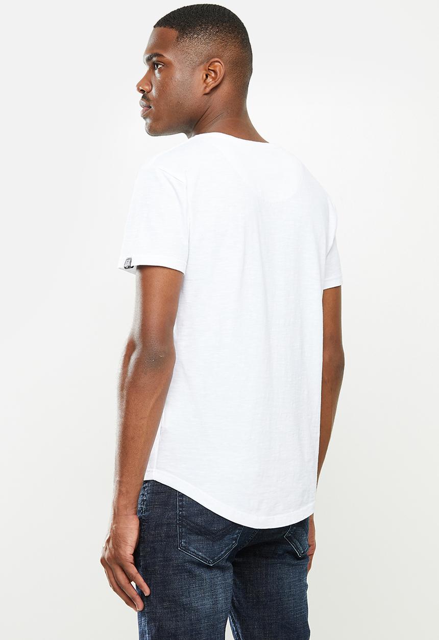 S.P.C.C - Ruben scooped hem tee - white 