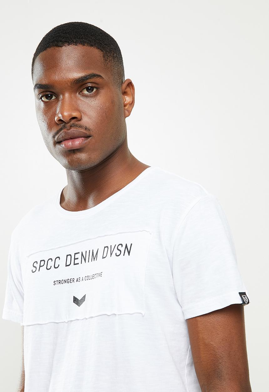 S.P.C.C - Ruben scooped hem tee - white 