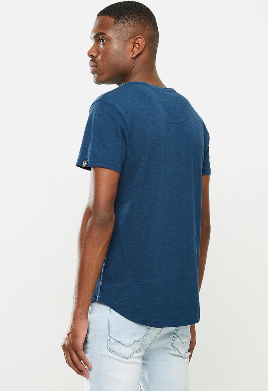 S.P.C.C - Ruben scooped hem tee - blue 