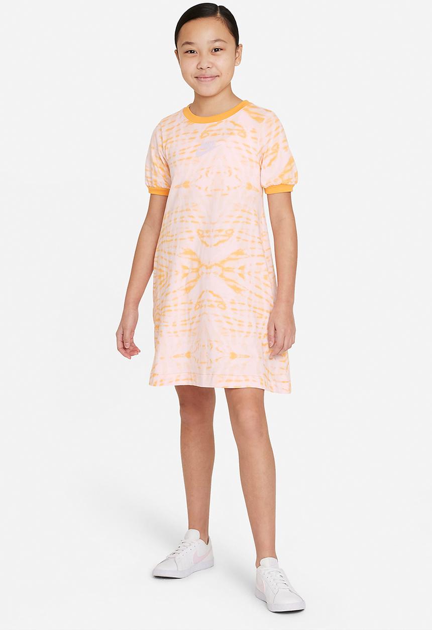 Nike - Nike printed short sleeve dress - apricot