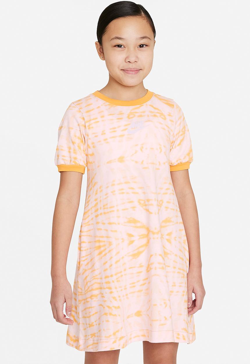Nike - Nike printed short sleeve dress - apricot
