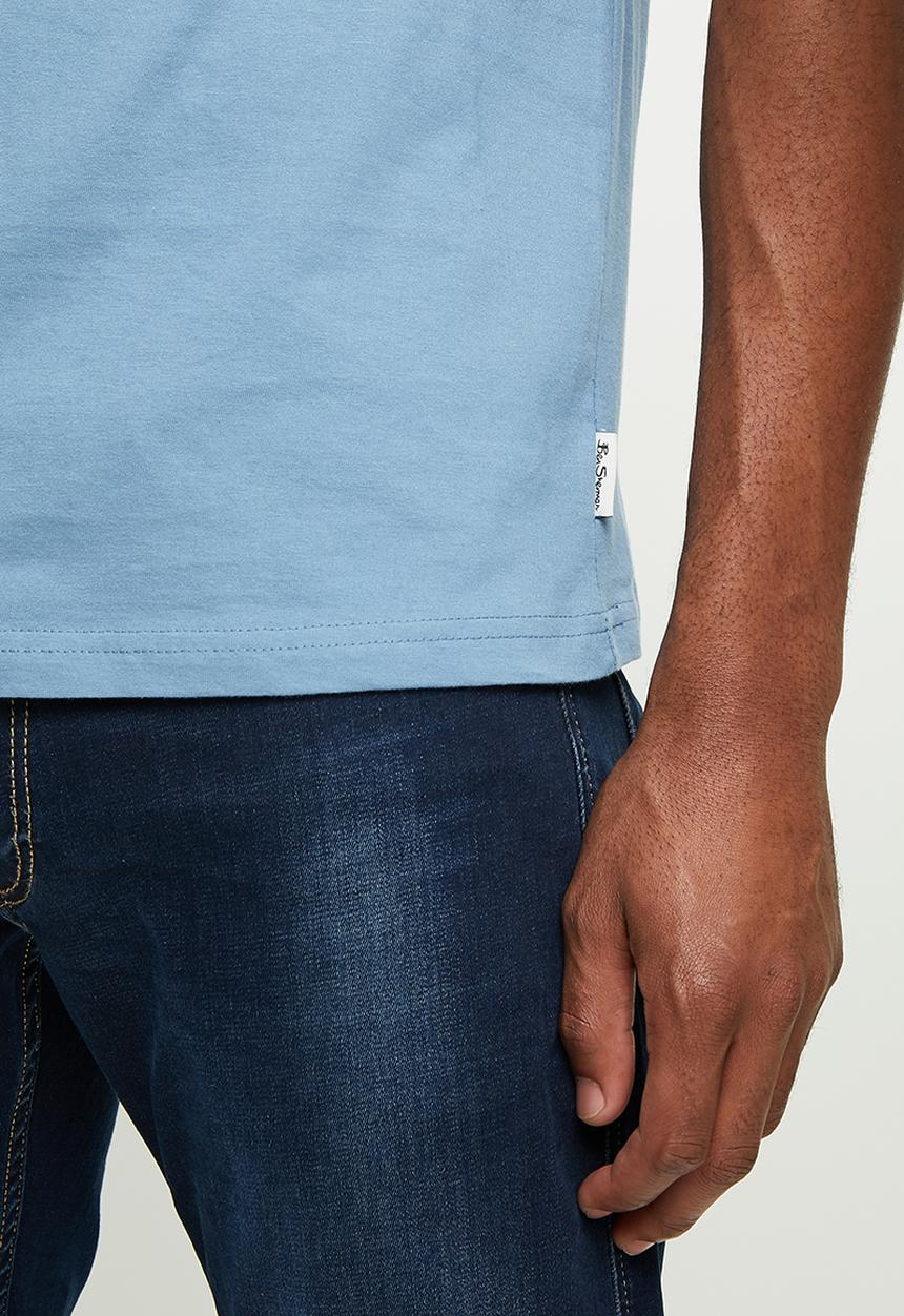 Ben Sherman - Spliced music tee - blue