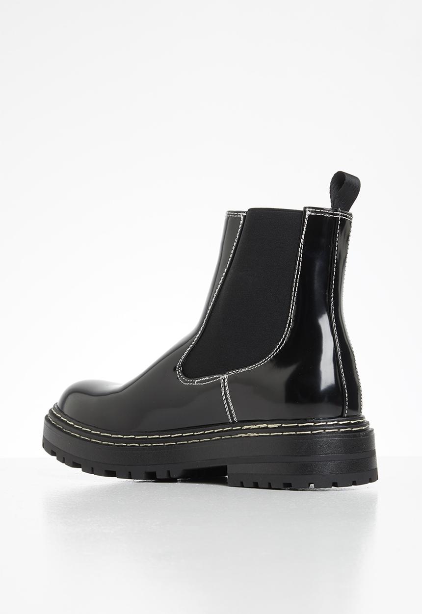 Missguided - Sole stitching chelsea boot - black