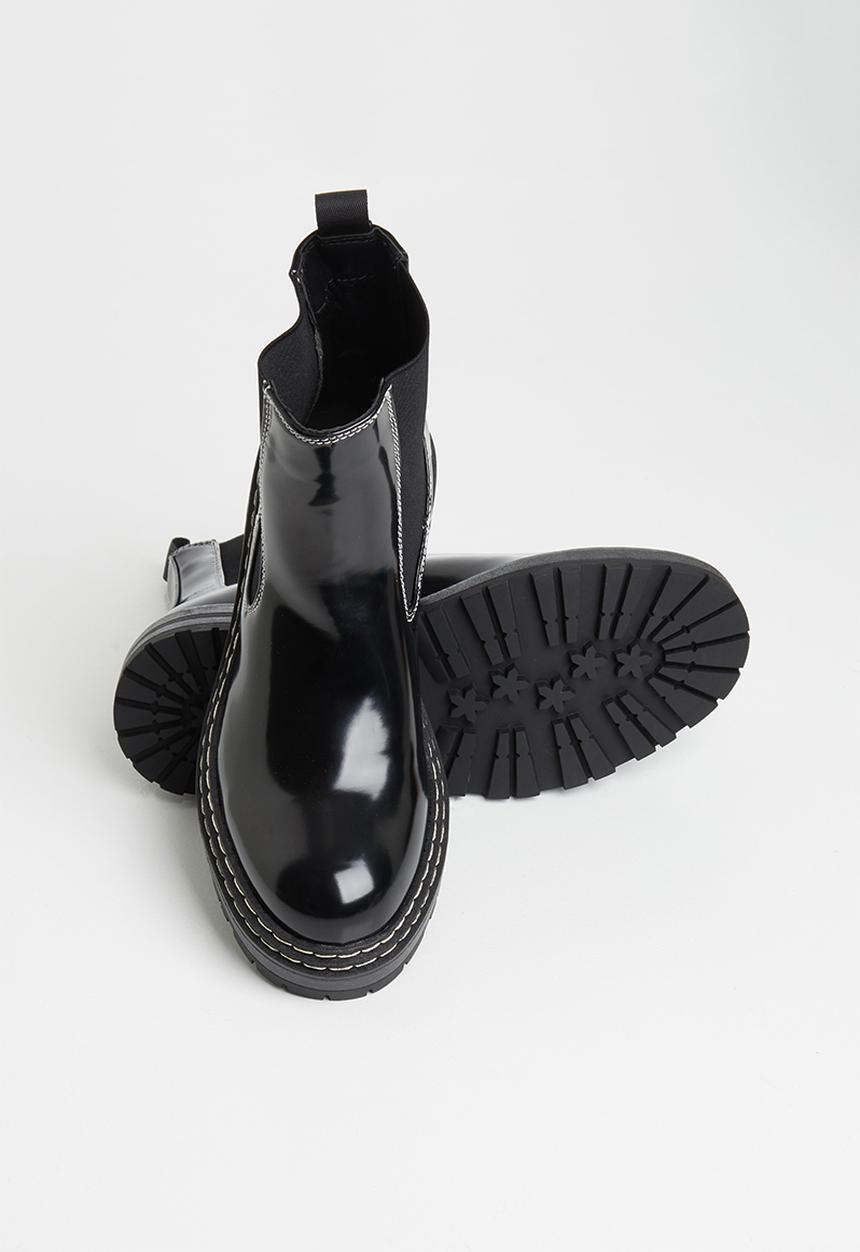Missguided - Sole stitching chelsea boot - black
