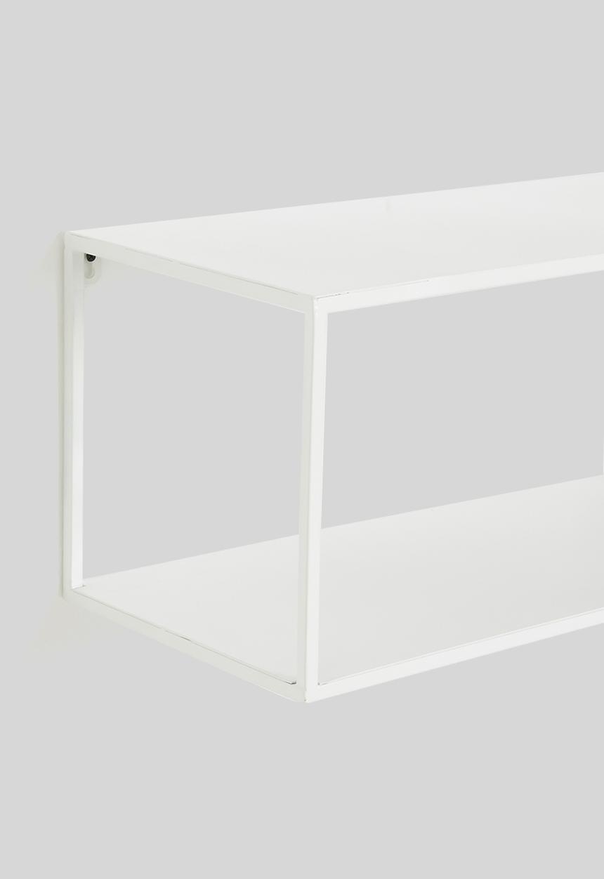 Sixth Floor - Double ledge wall shelf- white