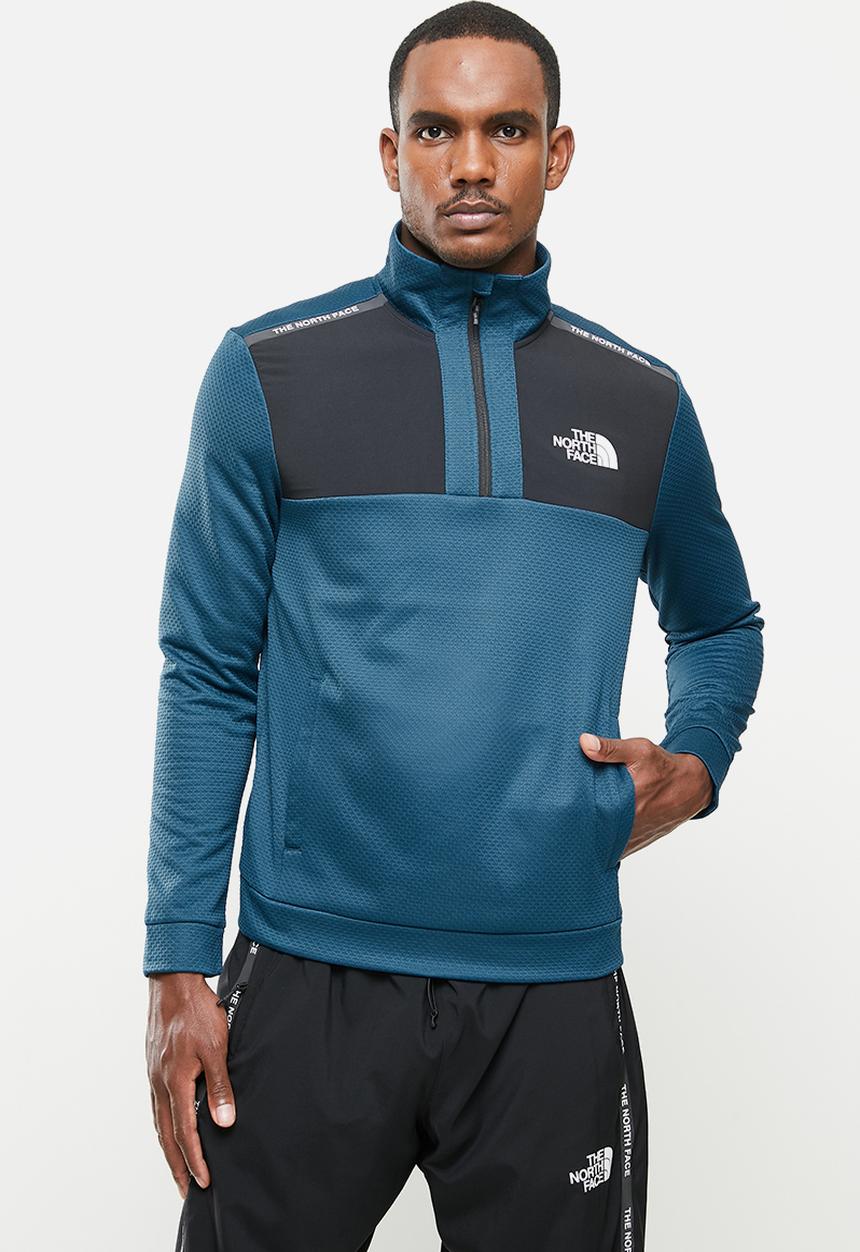 The North Face - Ma 1/2 zip - blue & black 