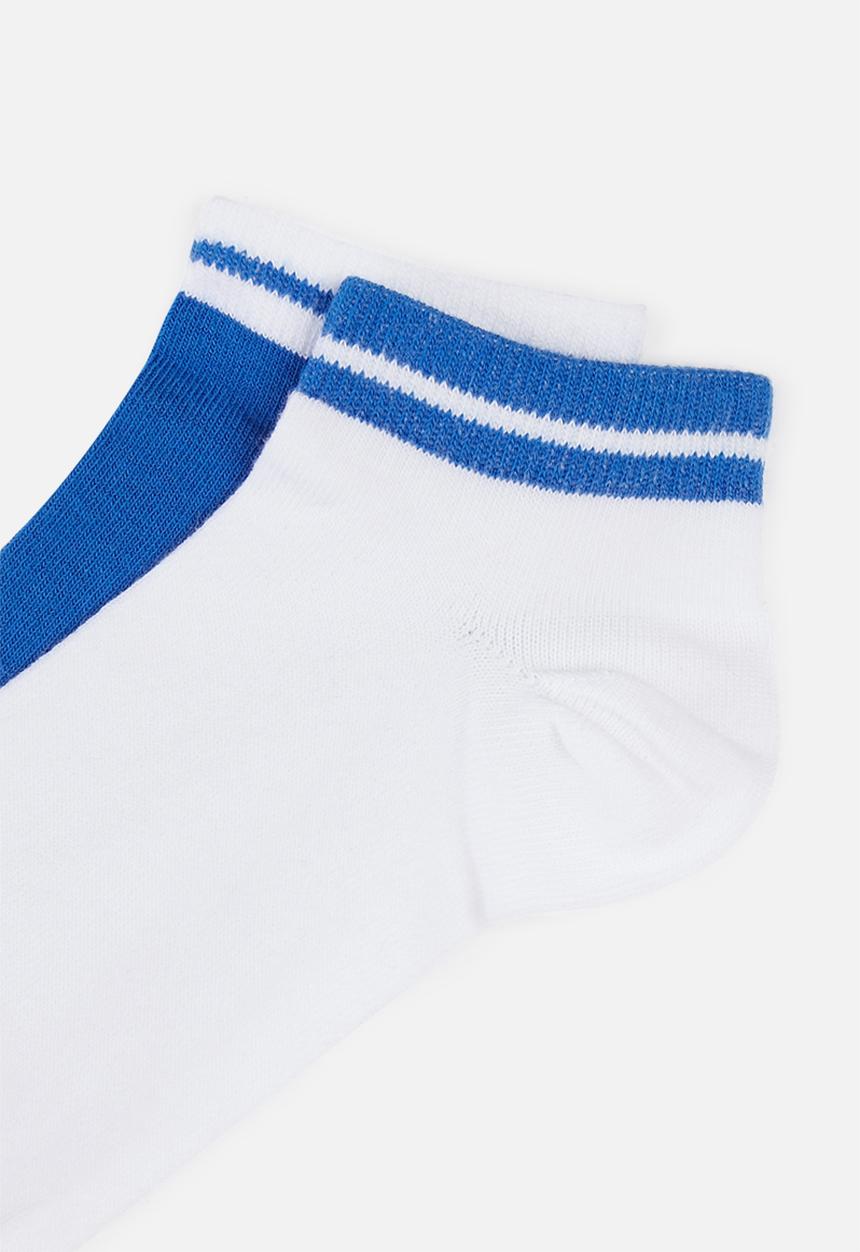 PUMA - Boys 2 pack secret socks - blue & white