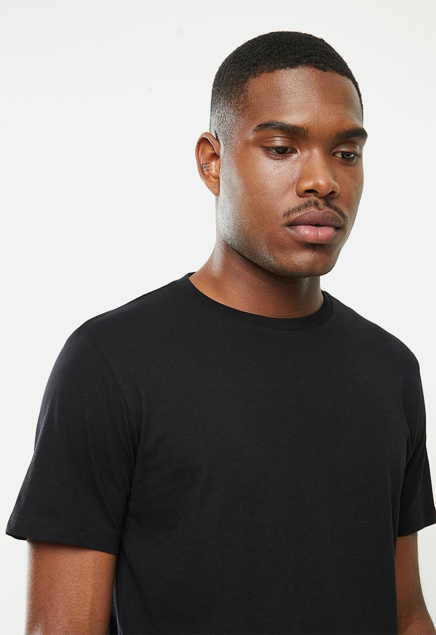 Replay - Replay sleeve print basic tee - black