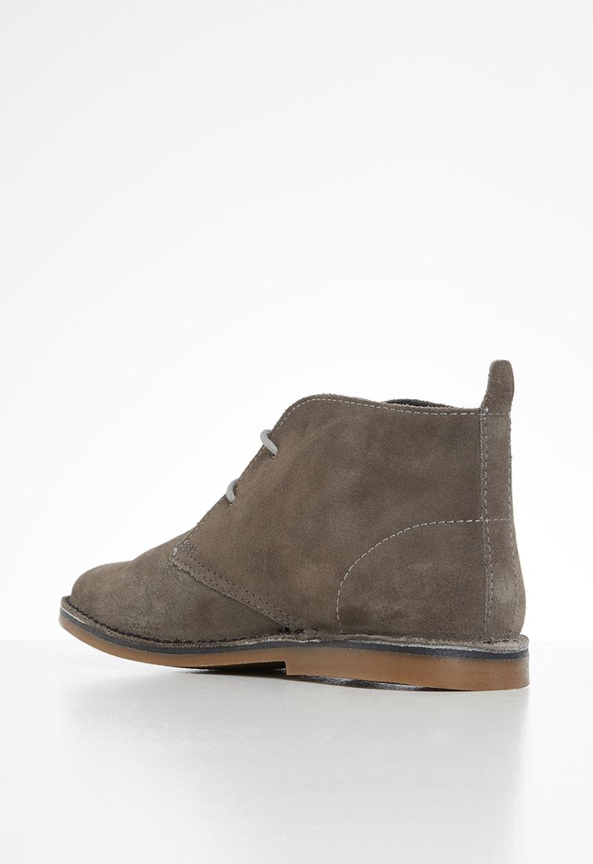 Grasshoppers - Lewis buck suede - grey