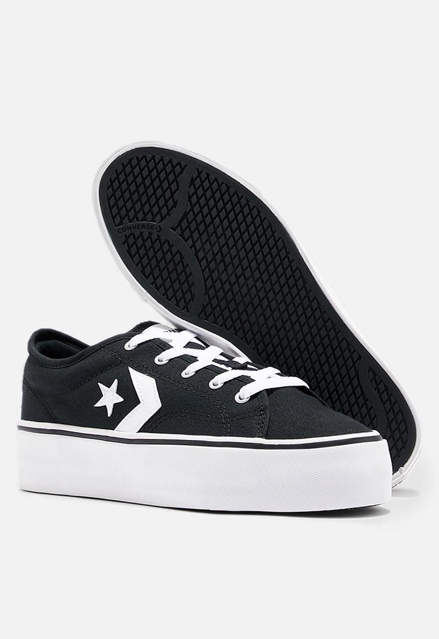 Converse - star replay platform all of the stars ox - black/white
