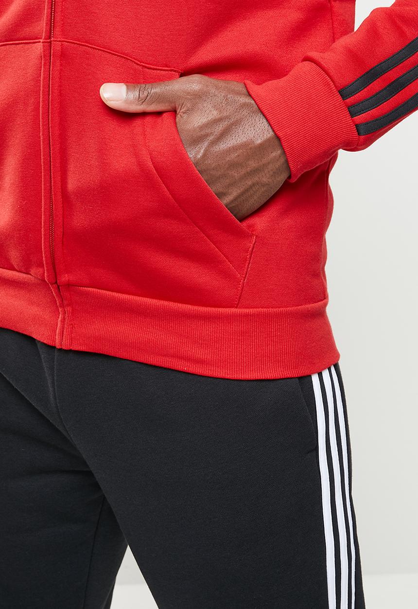 adidas Performance - Cb fz hooded track top - red