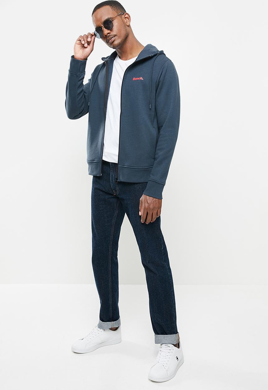 Bench - Marx zip fleece - navy