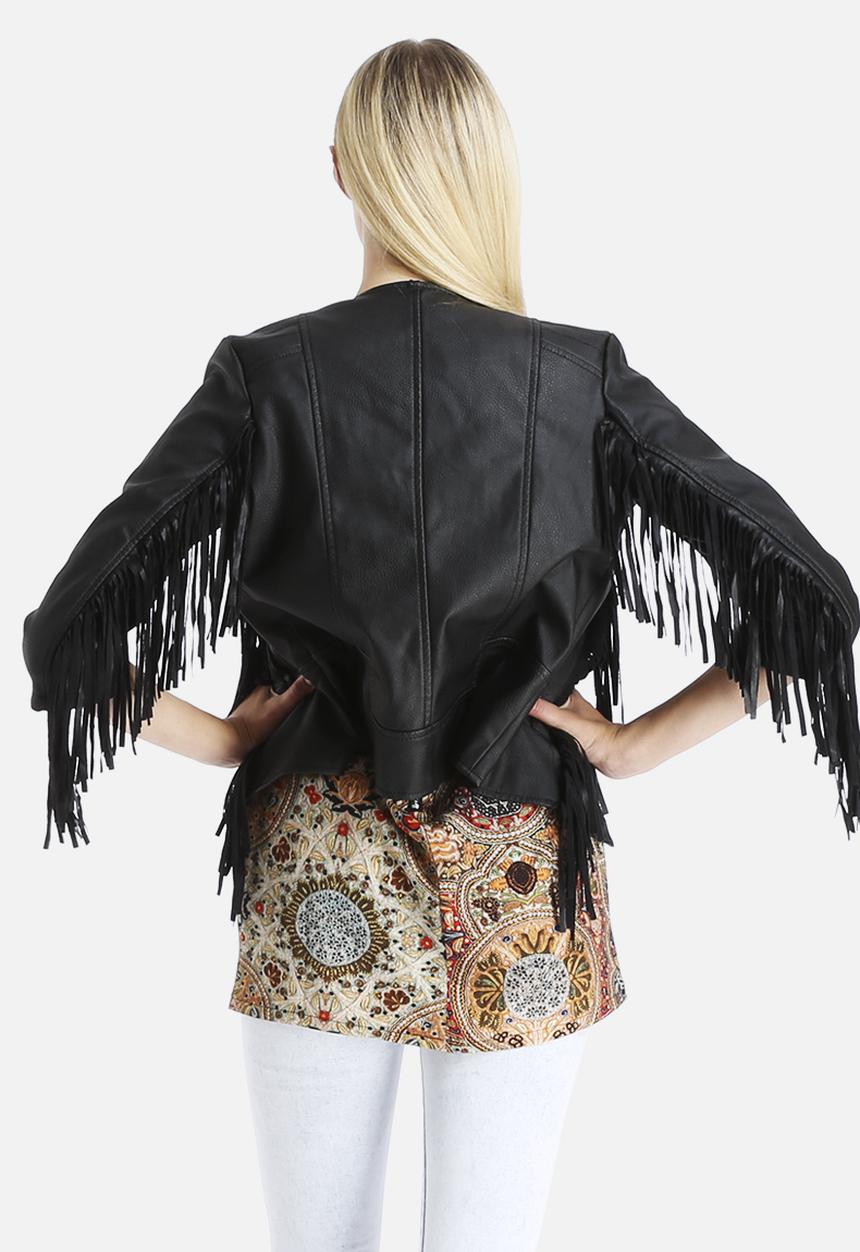 Glamorous - Fringe PU Jacket