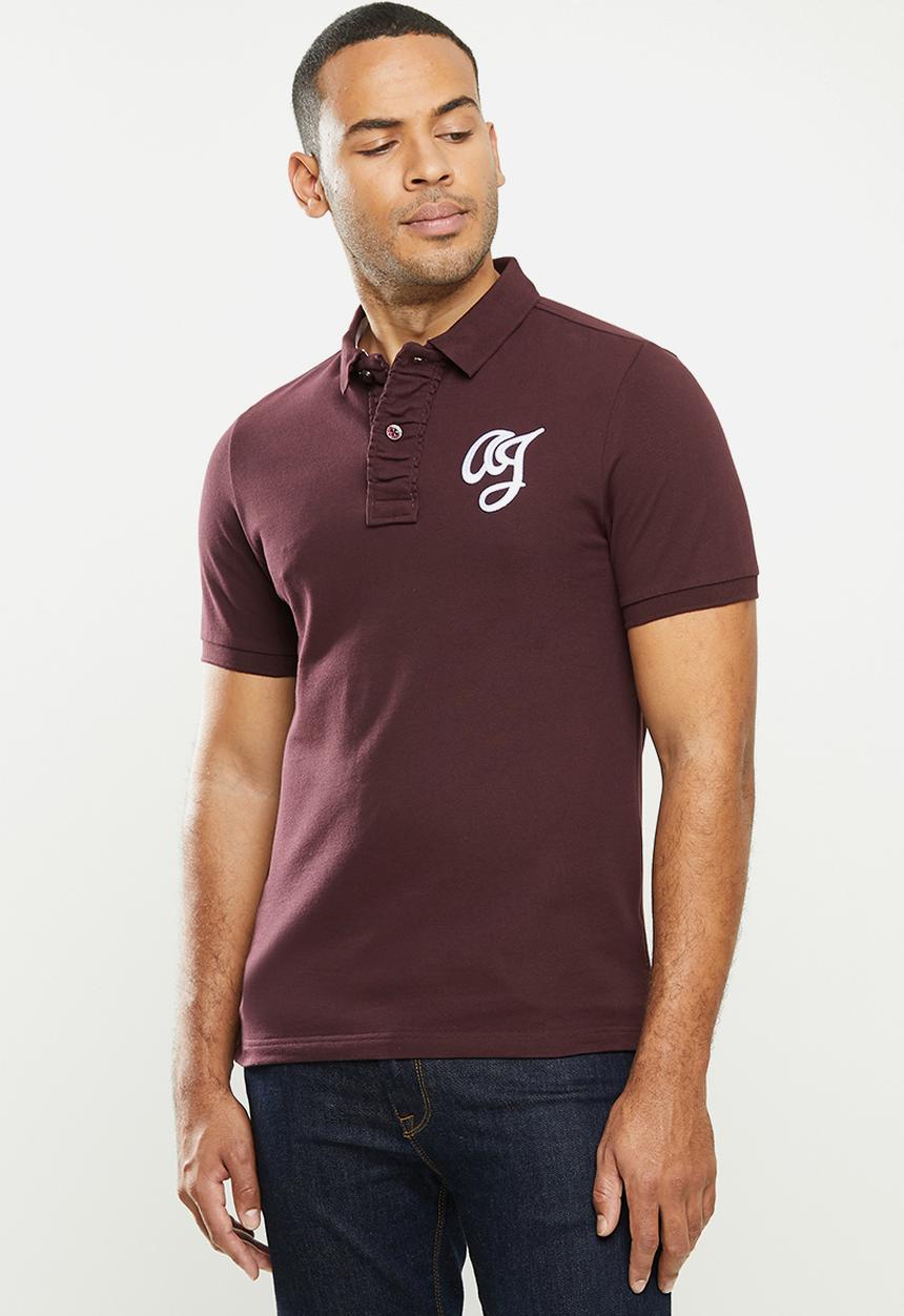 Aca Joe - Aca joe big aj logo golfer - maroon