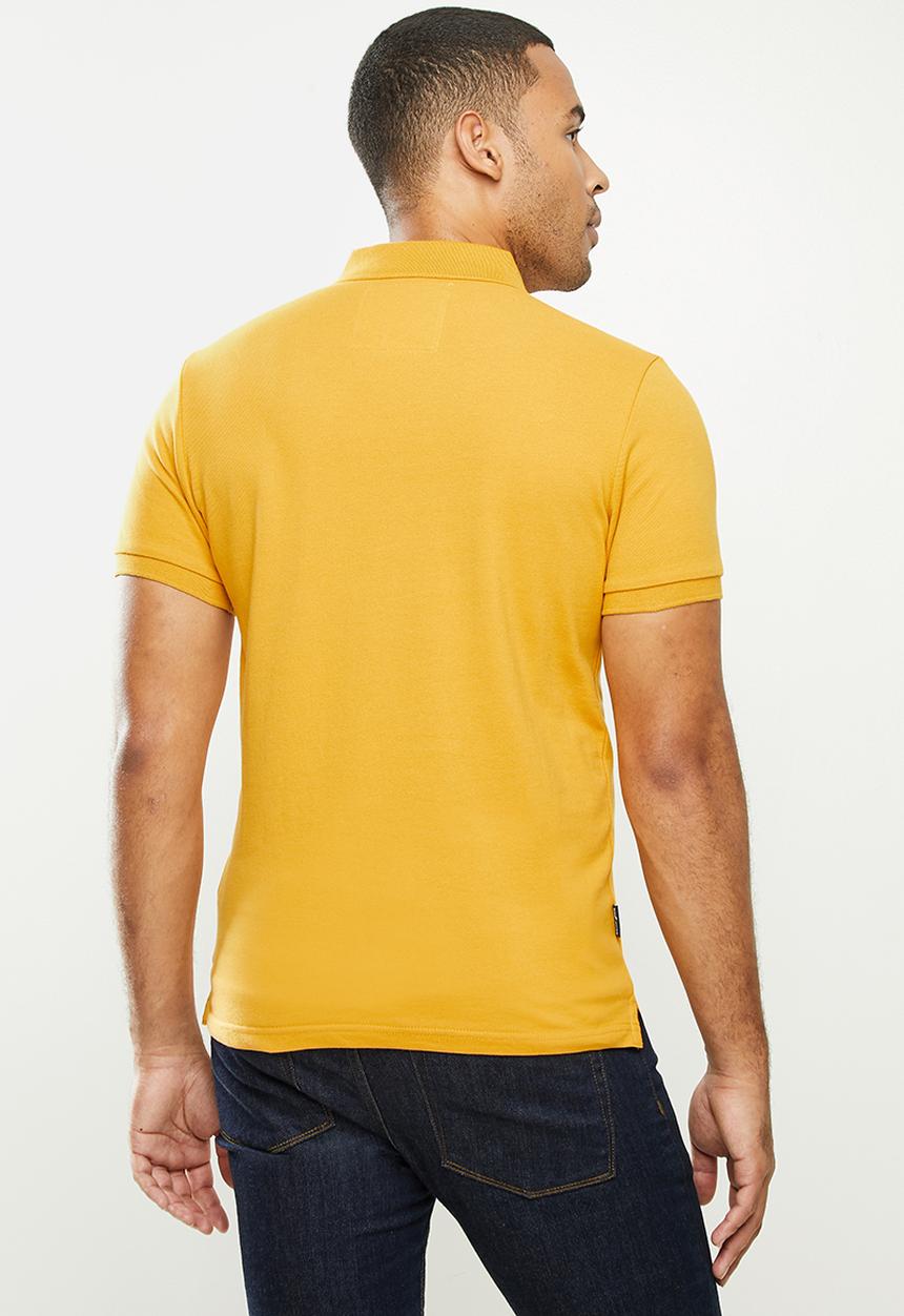Aca Joe - Aca joe small aj logo golfer - mustard