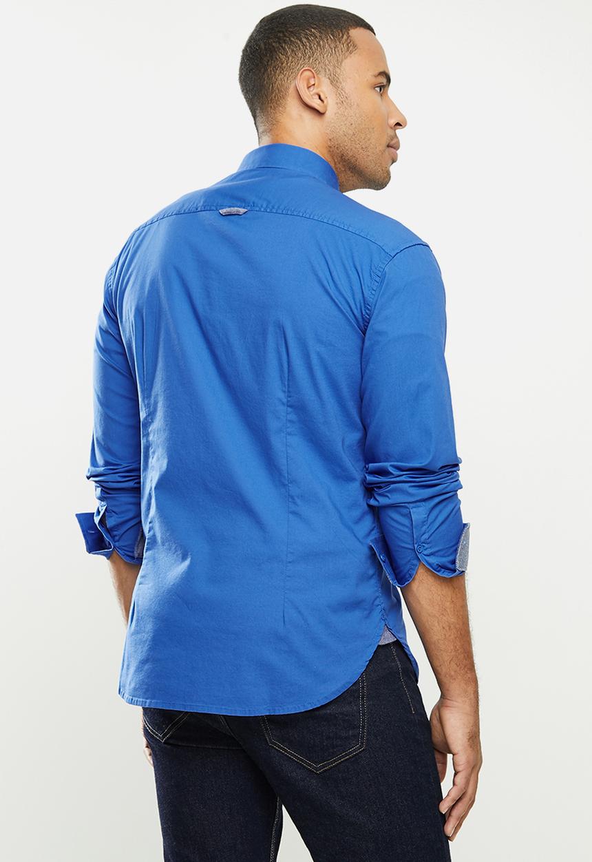 Aca Joe - Aca joe long sleeve shirts - blue