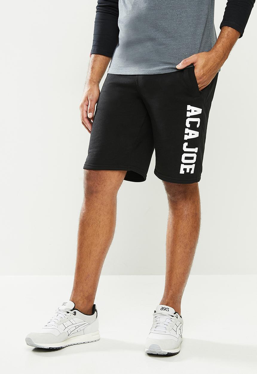 Aca Joe - Aca joe unbrushed 2.a fleece shorts - black