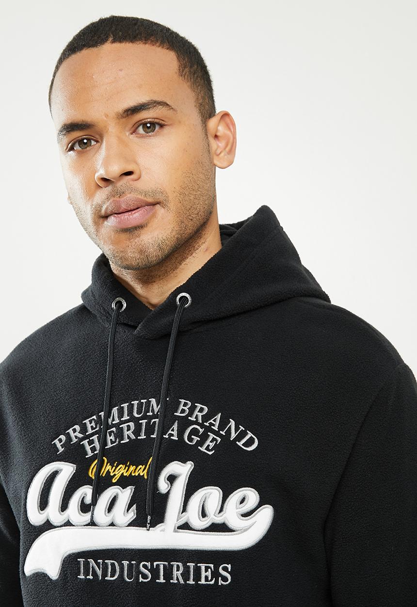 Aca Joe - Aca joe polar fleece hoody - charcoal
