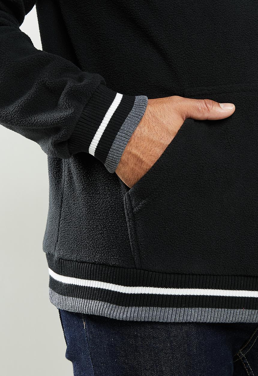 Aca Joe - Aca joe polar fleece hoody - charcoal