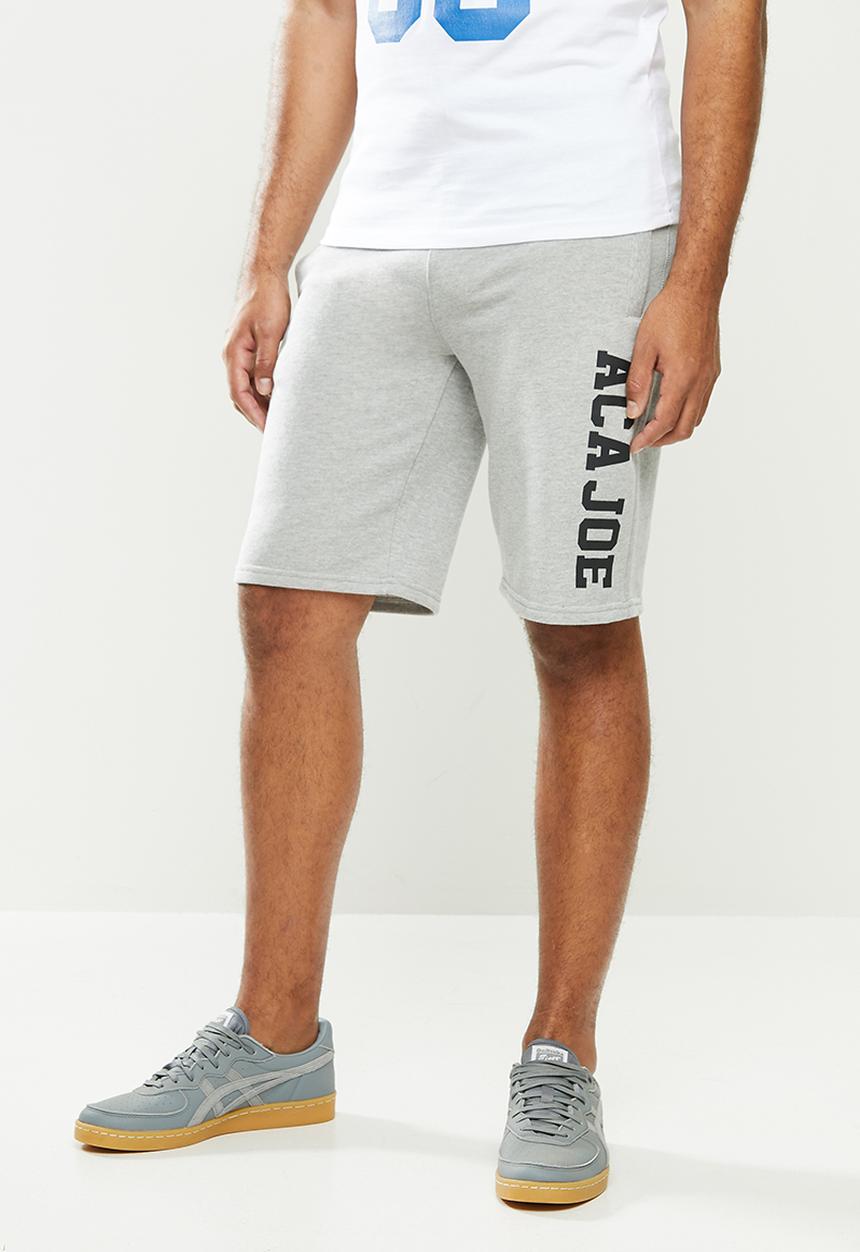 Aca Joe - Aca joe unbrushed 2.a fleece shorts - grey