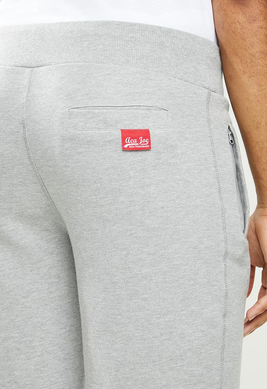 Aca Joe - Aca joe unbrushed 2.a fleece shorts - grey
