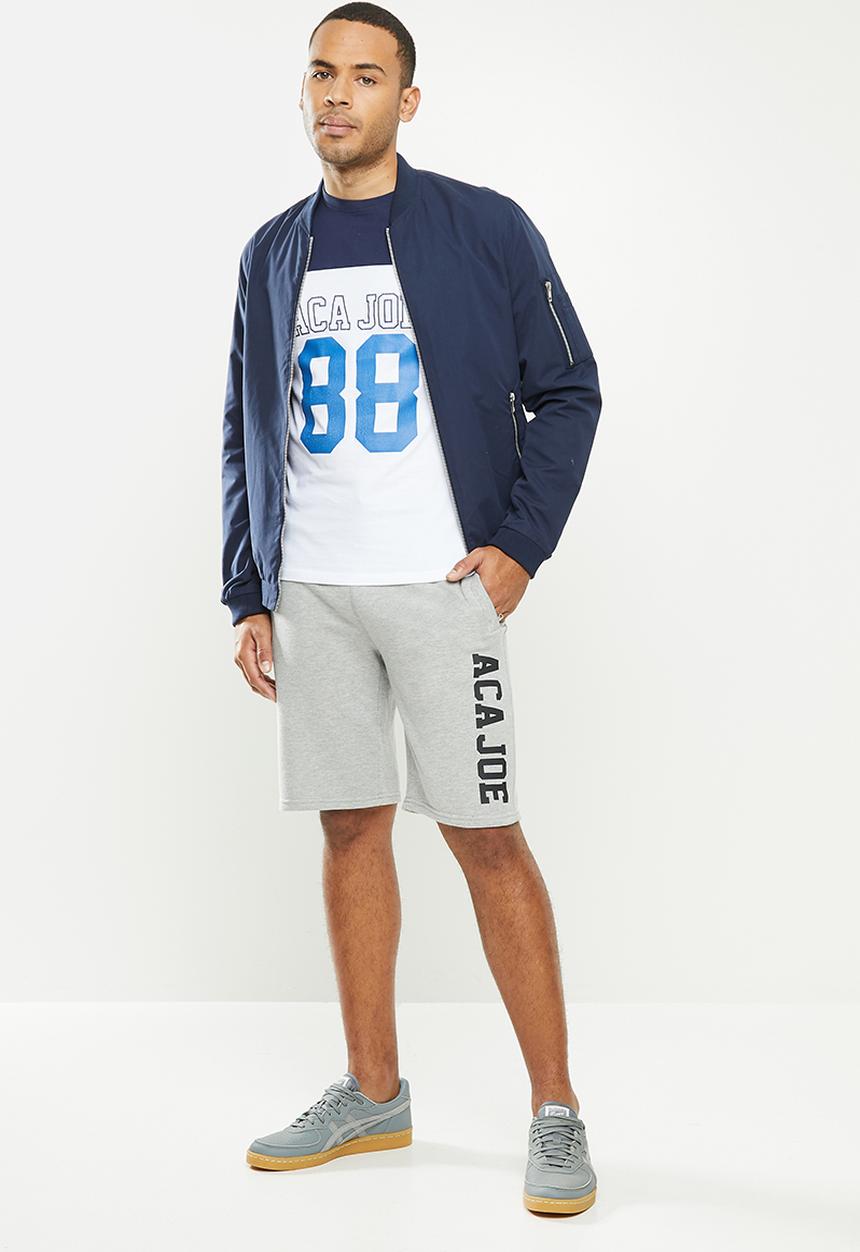 Aca Joe - Aca joe unbrushed 2.a fleece shorts - grey