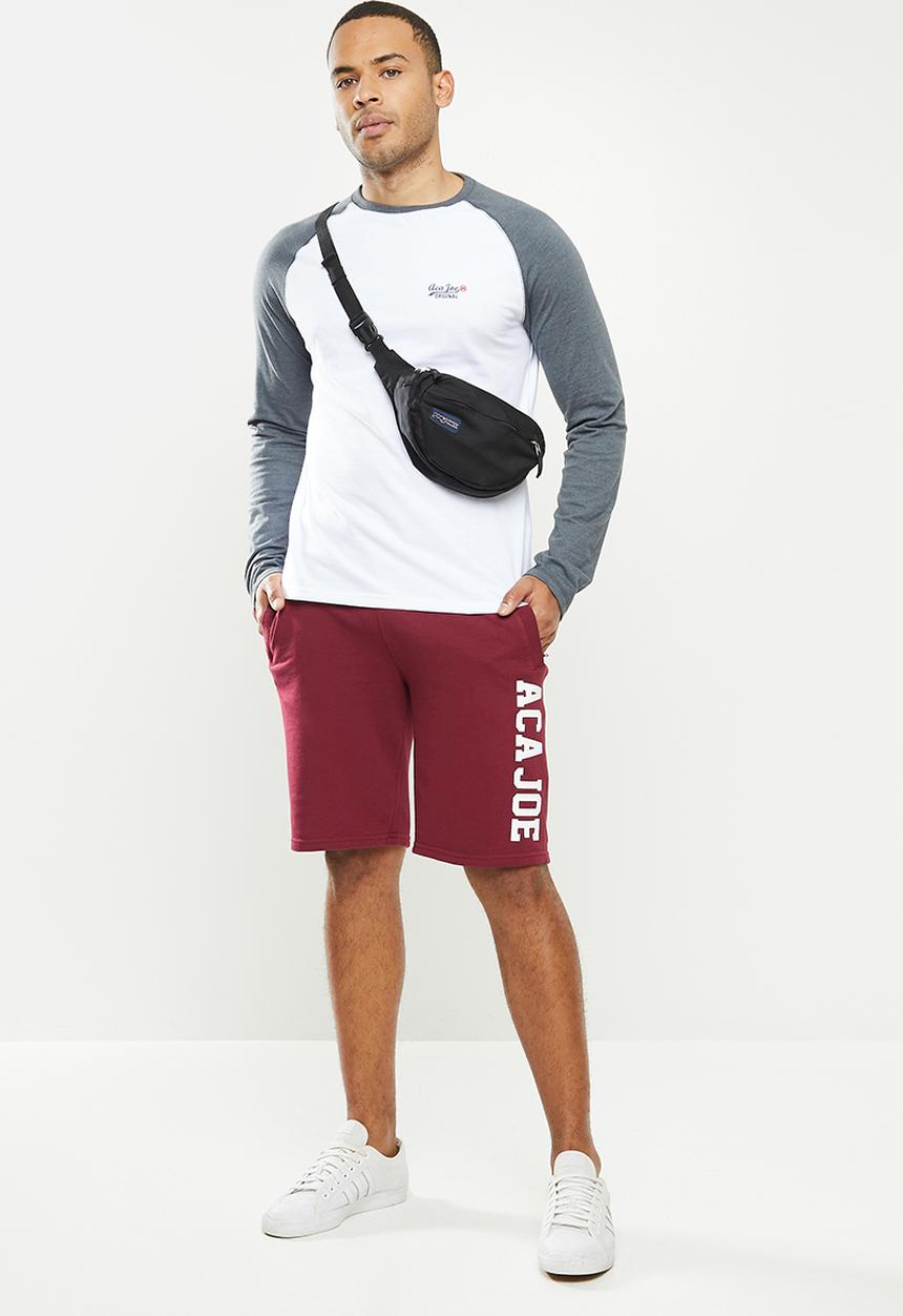 Aca Joe - Aca joe unbrushed 2.a fleece shorts - maroon