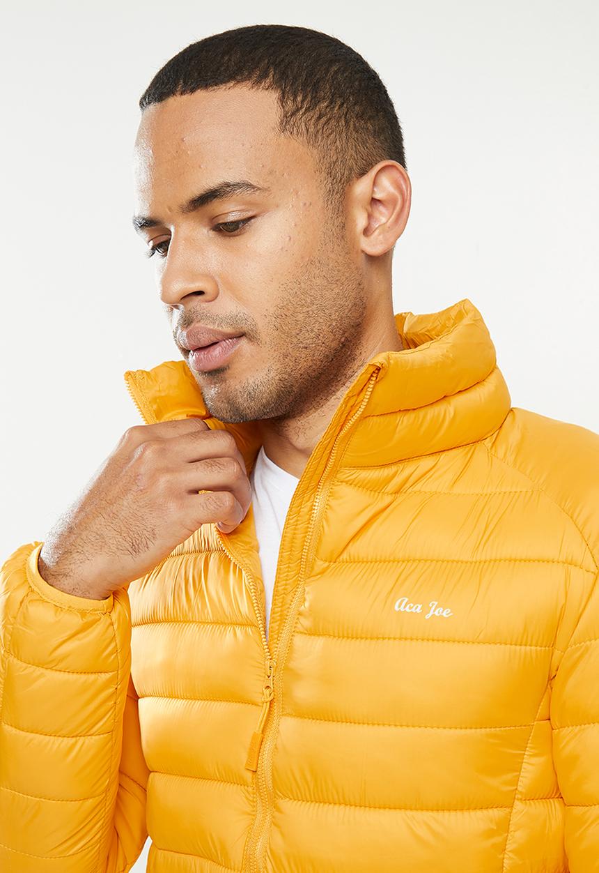 Aca Joe - Aca joe zip thru jacket - puffer - mustard