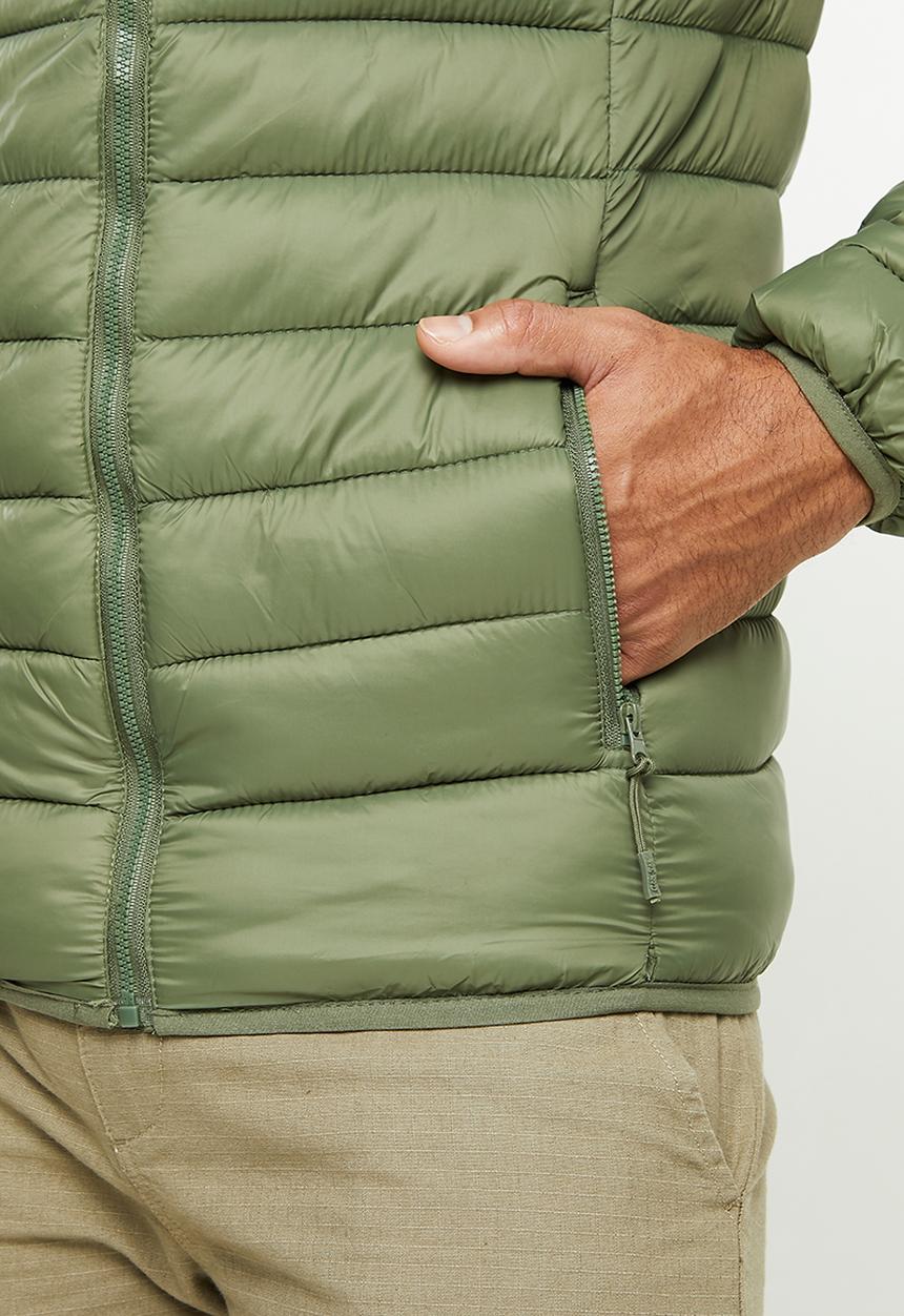 Aca Joe - Aca joe zip thru jacket - puffer - khaki
