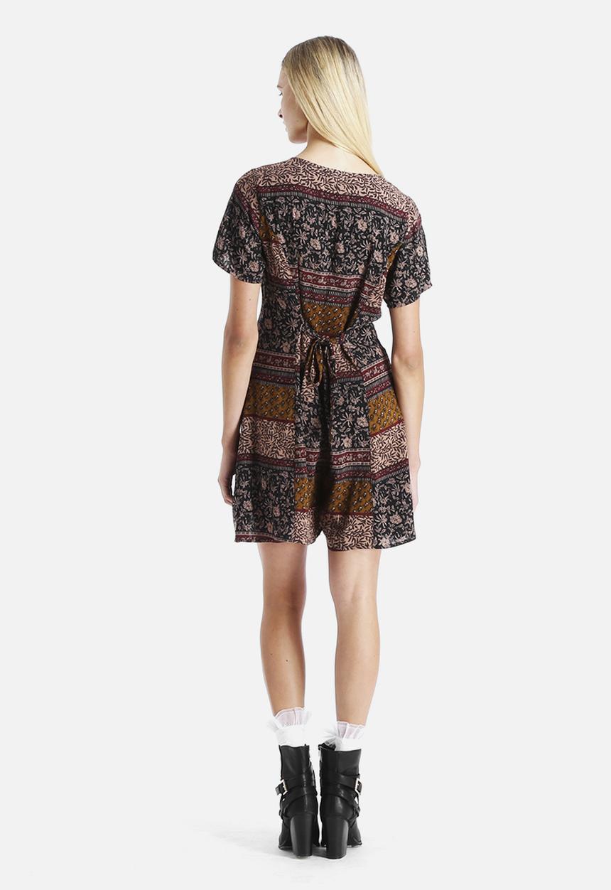 Glamorous - Printed Button Down Playsuit