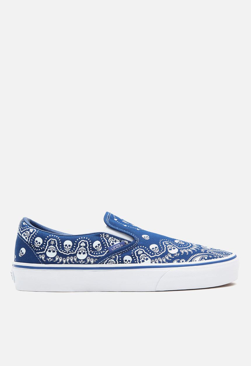 Vans - UA classic slip-on - (bandana) true blue & true white