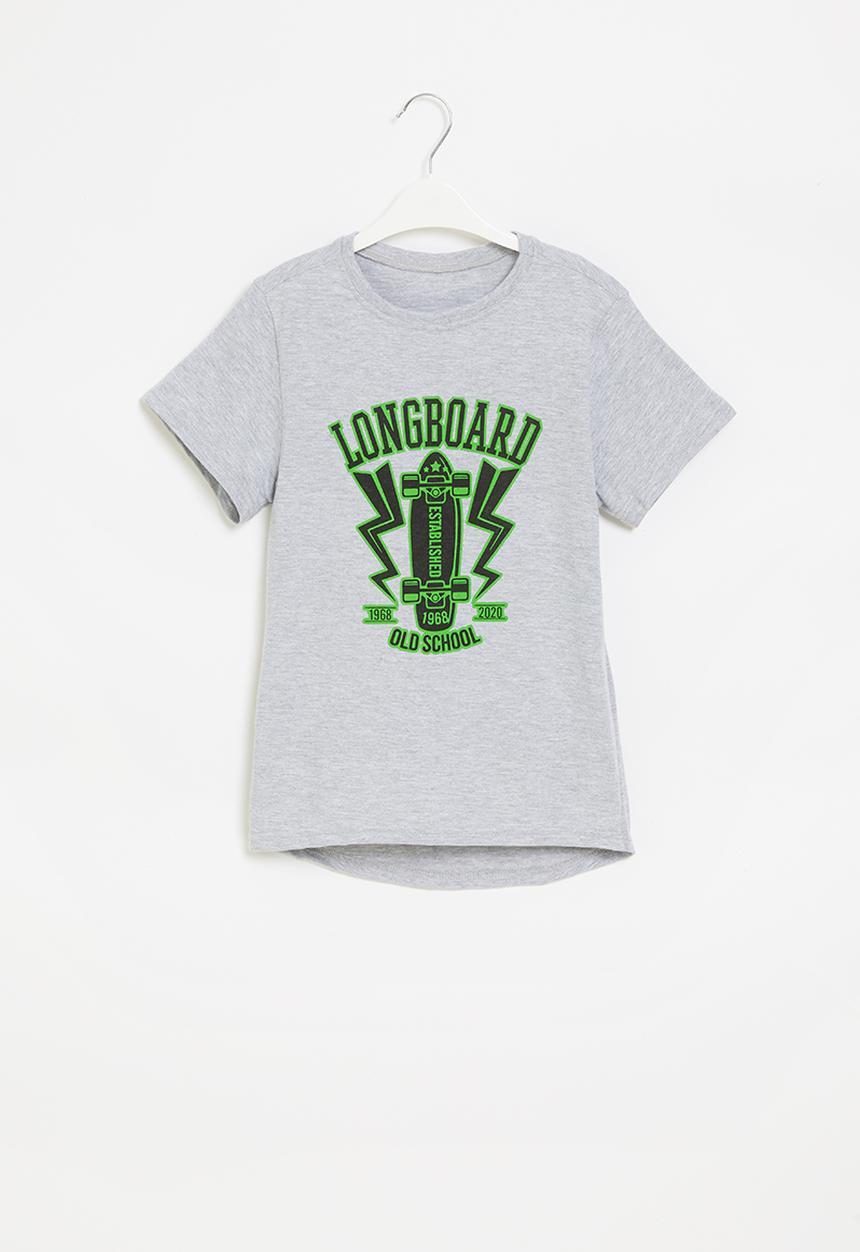 Rebel Republic - Boys short sleeve styled tee - grey