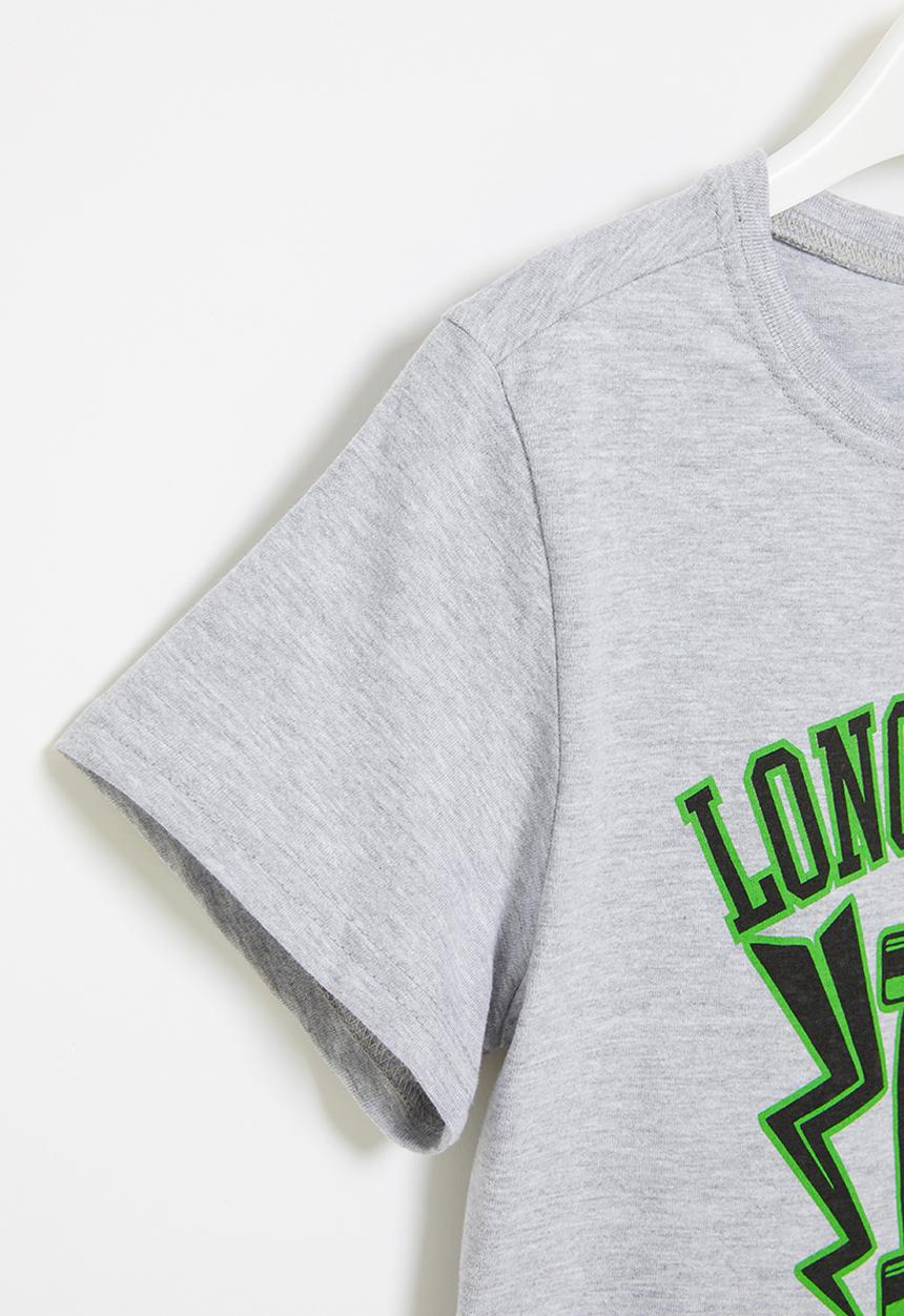 Rebel Republic - Boys short sleeve styled tee - grey