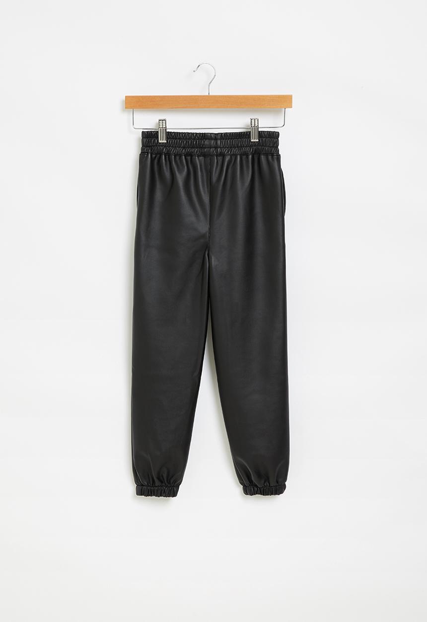 Superbalist - Girls coated jogger - black