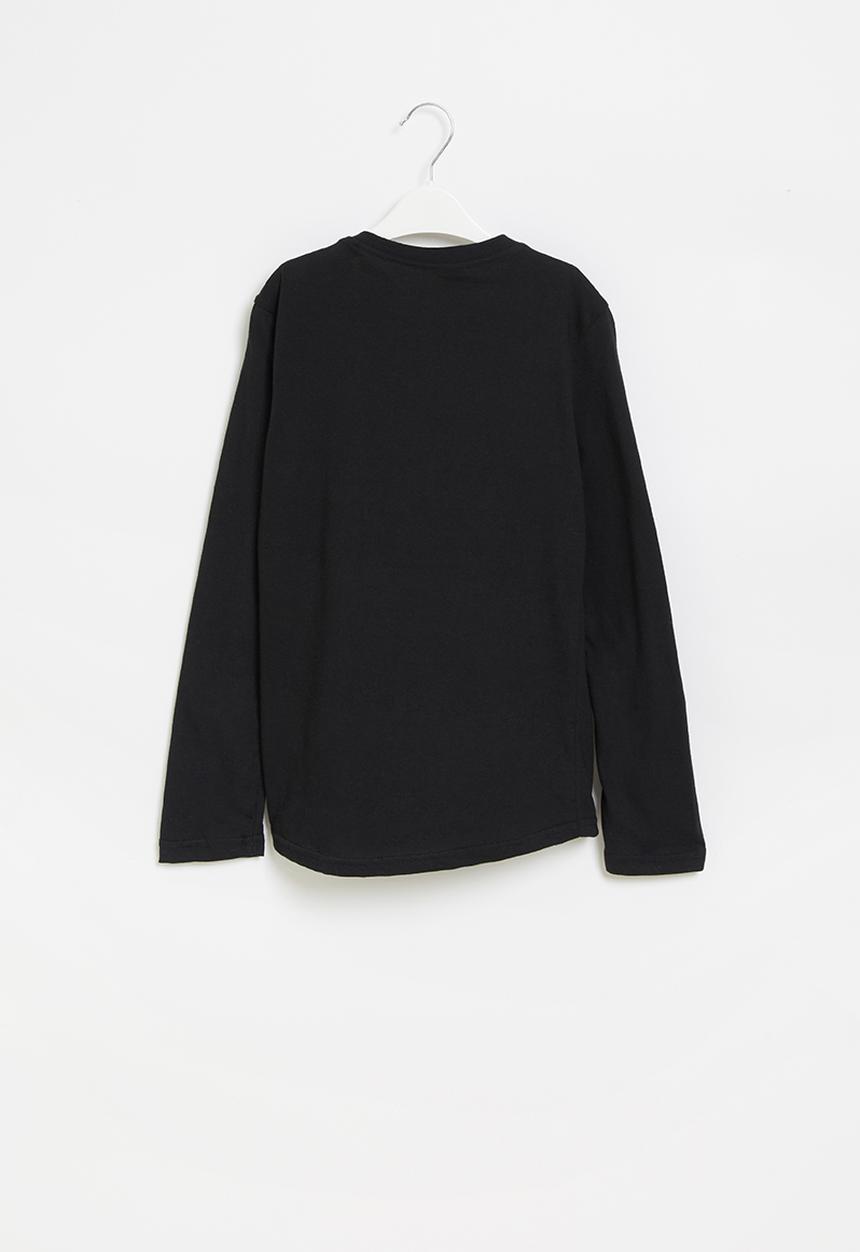 Rebel Republic - Boys long sleeve styled tee - black