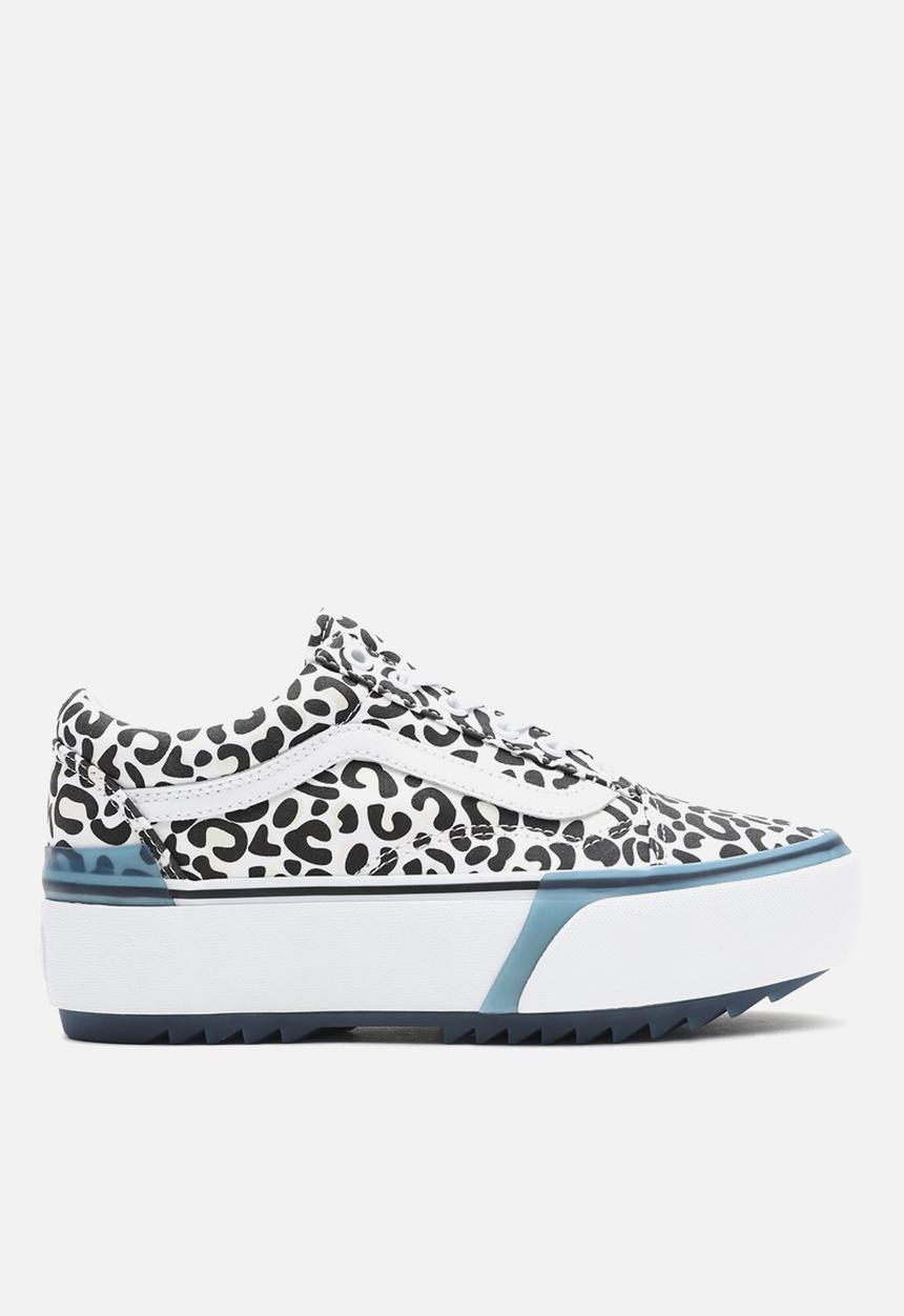 Vans - UA old skool stacked - (uv ink) leopard/true white