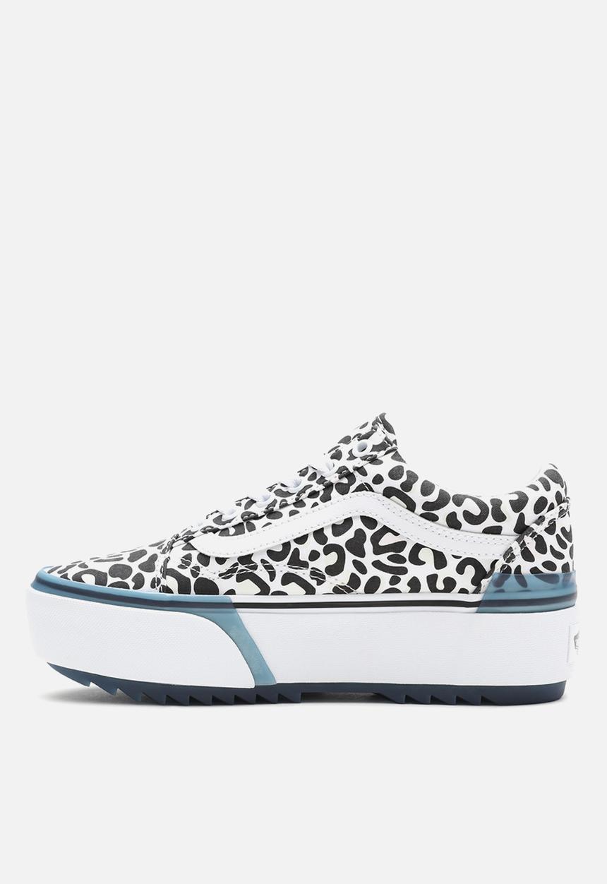 Vans - UA old skool stacked - (uv ink) leopard/true white
