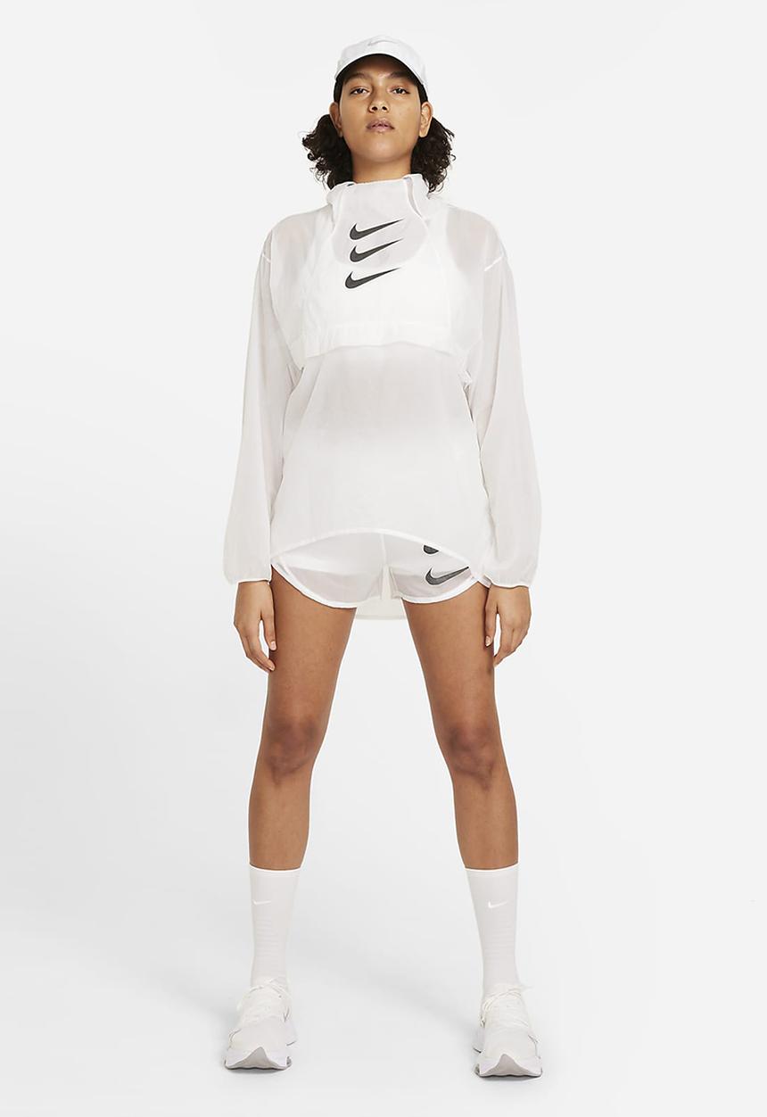 Nike - Nk run dvn po pckbl jkt - white & black