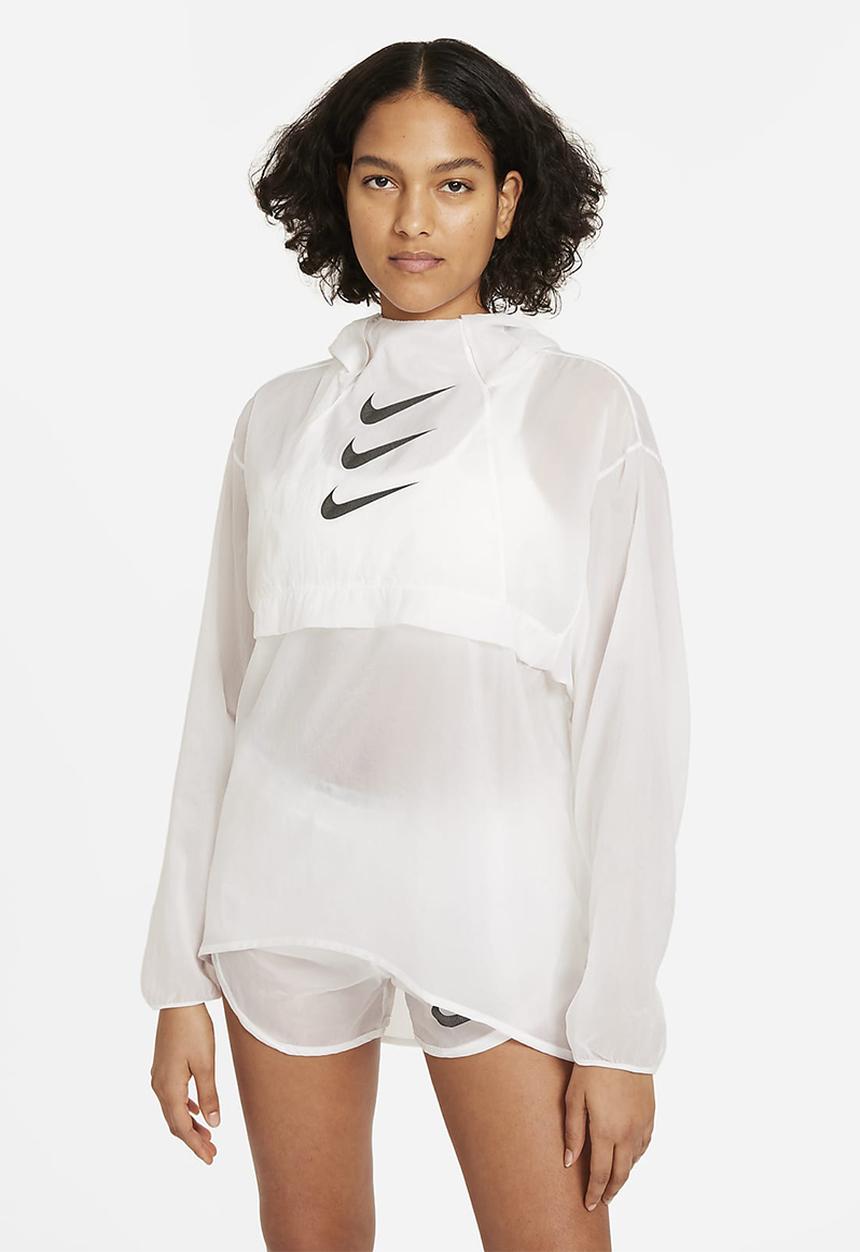 Nike - Nk run dvn po pckbl jkt - white & black
