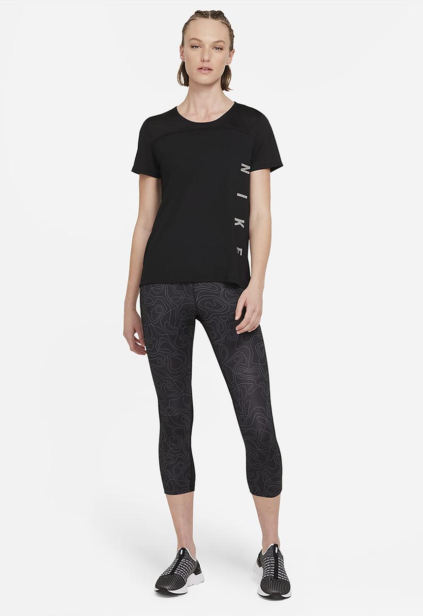 Nike - Nk run dvn miler ss top gx - black
