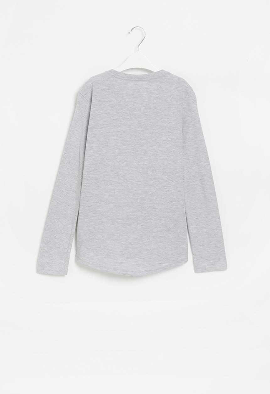 Rebel Republic - Boys long sleeve styled tee - grey