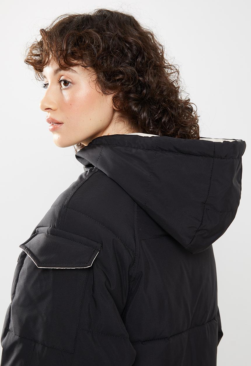 STYLE REPUBLIC - Midi puffer - black