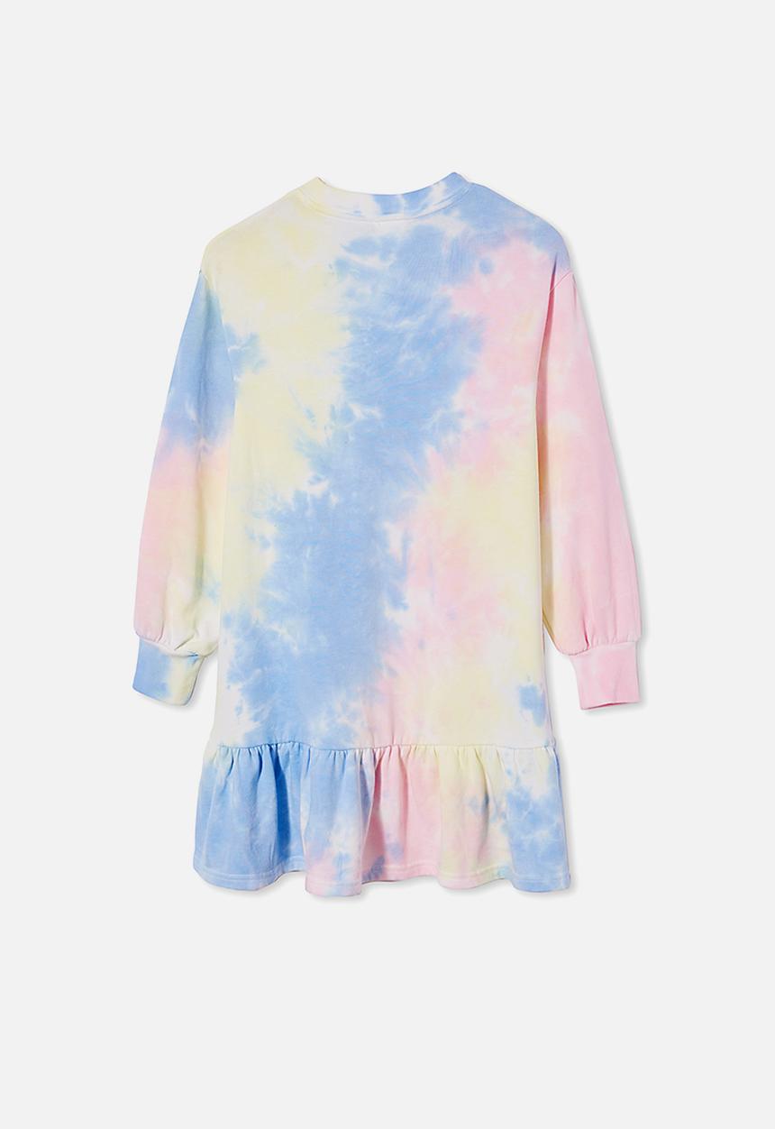 Free by Cotton On - Lani long sleeve dress - multi