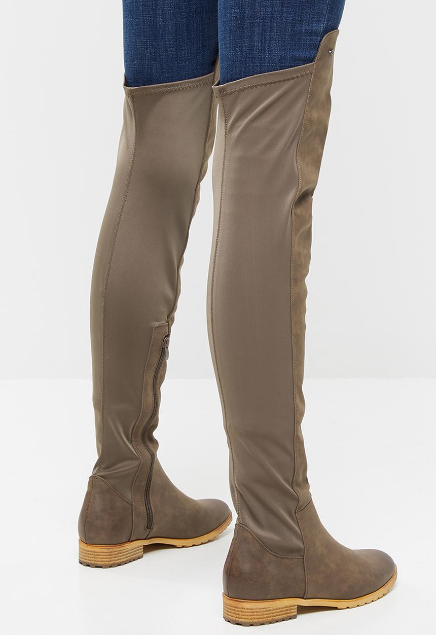 Miss Black - Krabi 7 over the knee boot - choc